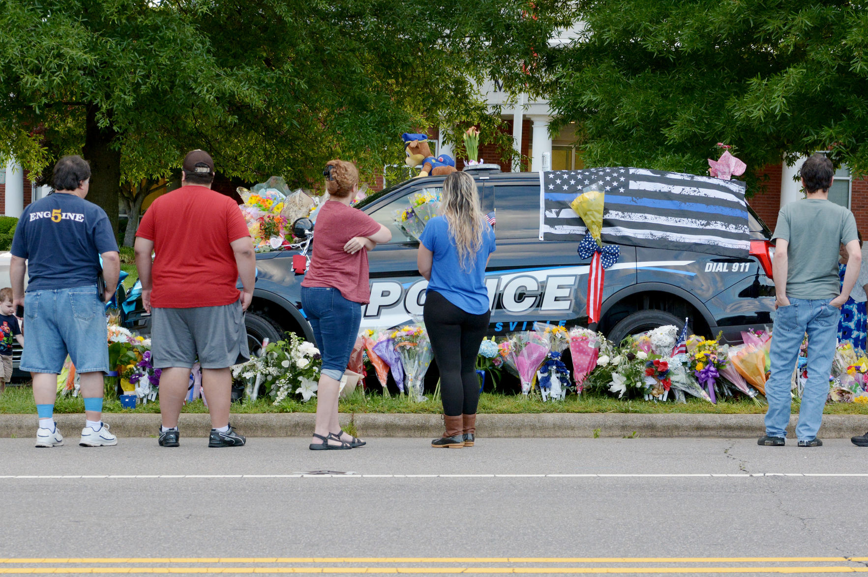 Vigil at car